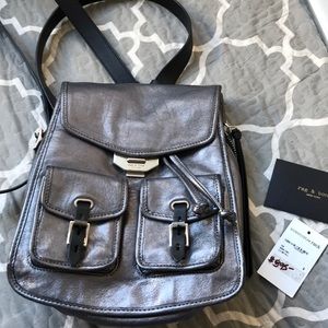Rag & Bone metallic small field backpack